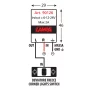 Electronic flasher device for Led indicators 6/12/24V