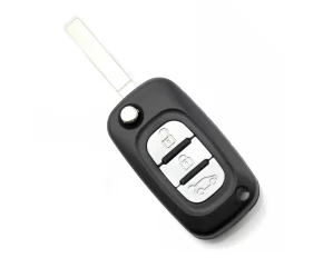 Renault - Carcasa tip cheie briceag cu 3 butoane