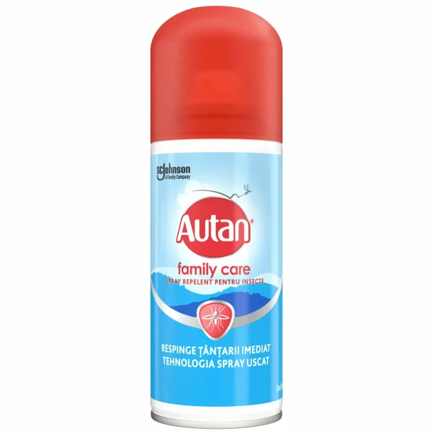 Repelent impotriva tantarilor, Autan Family Care, spray 100ml