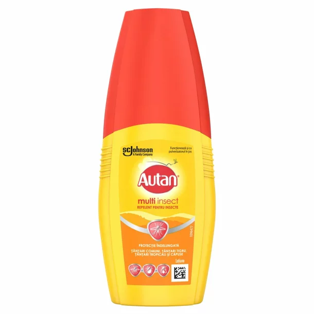 Repelent impotriva tantarilor si capuselor, Autan Multi Insect, lotiune 100ml