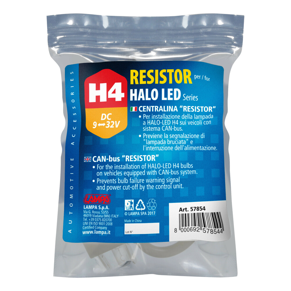 Halo Led Serie 1/3 - Can-Bus Resistor, 9/32V - H4 thumb