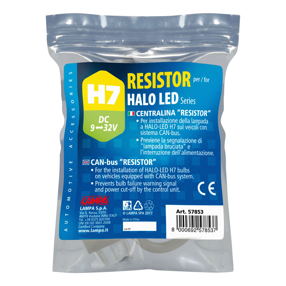 Rezistor Can-Bus pentru bec Halo Led Serie 1/3 9/32V - H7 thumb