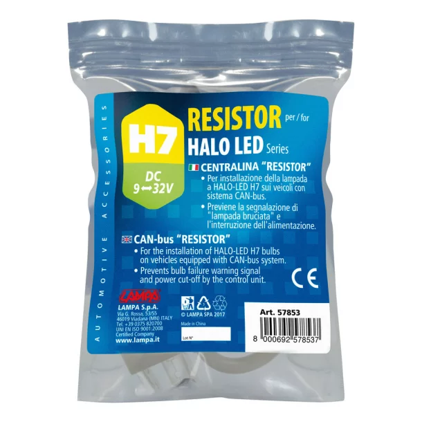 Halo Led Serie 1/3 - Can-Bus Resistor, 9/32V - H7