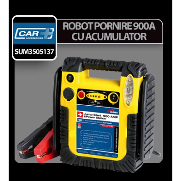 Robot pornire cu acumulator 900A Car Plus