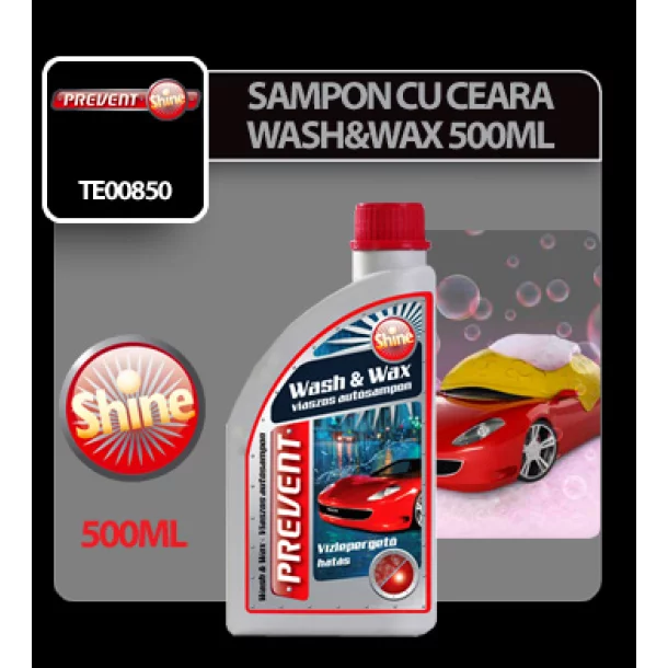 Sampon auto cu ceara Wash &amp; Wax Prevent 500ml