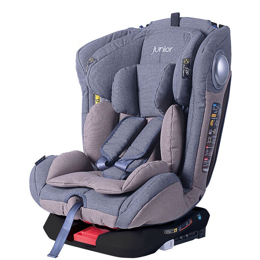 King 411 Child car seat 2 in 1, Isofix ECE R44/04, 0-36 kg - Grey/Pink thumb