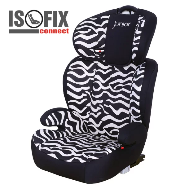 Premium 742 Gyerek autósülés 2 az 1-ben, Isofix ECE R44/04, 15-36 kg - Fekete/Fehér