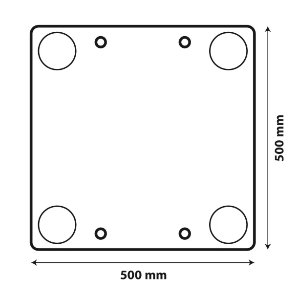 PP protruding-load signal 50x50cm