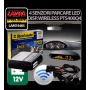PTS400Q4, 4 parking sensors with wireless display, 12V