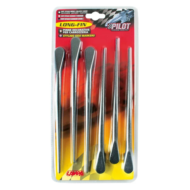 Long-Fin 4 pcs - 223 mm - Carbon