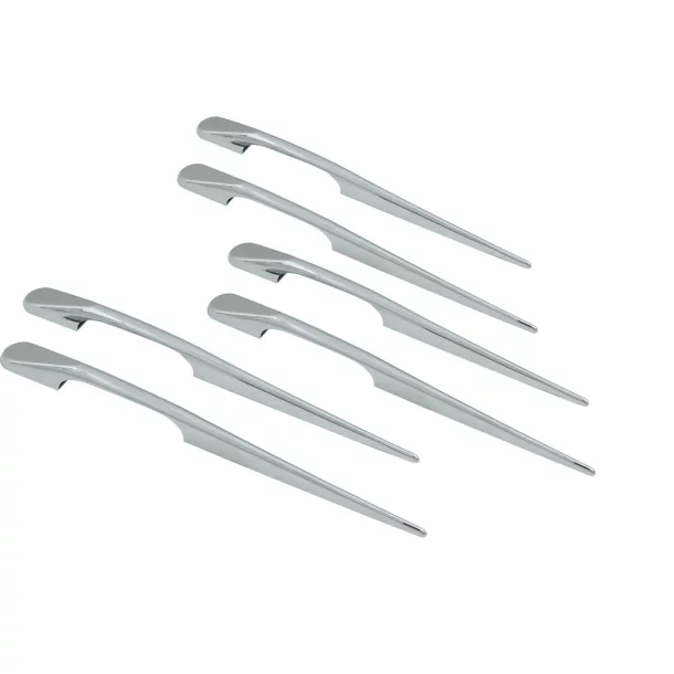 Long-Fin 4 pcs - 223 mm - Chrome