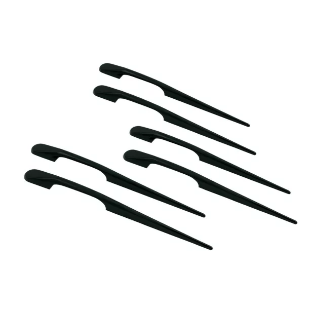 Long-Fin 4 pcs - 223 mm - Black