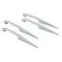 Set aripioare styling exterior Short-Fin 4buc - 140mm - Crom