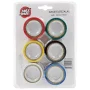 19mmx3,4m insulating tape set of 6pcs - 6 different colors