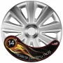 Wheel covers set Cridem Aviator Carbon 4pcs - Silver - 14&#039;&#039;