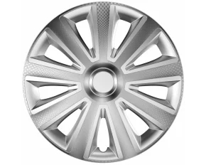 Wheel covers set Cridem Aviator Carbon 4pcs - Silver - 16&#039;&#039;