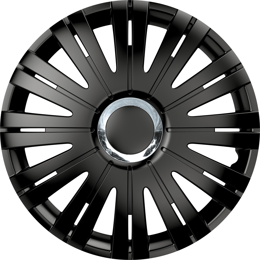 Wheel covers set Cridem Active RC 4pcs - Black/Chrome - 14'' thumb