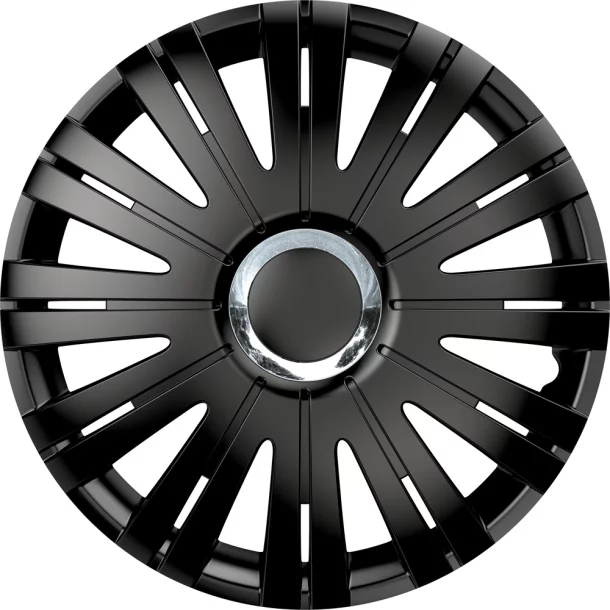Wheel covers set Cridem Active RC 4pcs - Black/Chrome - 15&#039;&#039;