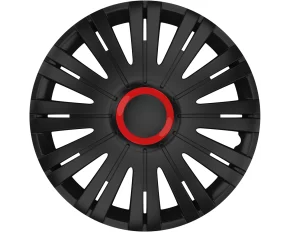 Wheel covers set Cridem Active RR 4pcs - Black/Red - 14&#039;&#039;