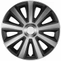 Wheel covers set Cridem Aviator Carbon 4pcs - Silver/Black - 14&#039;&#039;