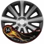 Wheel covers set Cridem Aviator Carbon 4pcs - Silver/Black - 14&#039;&#039;