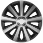 Wheel covers set Cridem Aviator Carbon 4pcs - Silver/Black - 15&#039;&#039;