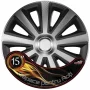 Wheel covers set Cridem Aviator Carbon 4pcs - Silver/Black - 15&#039;&#039;