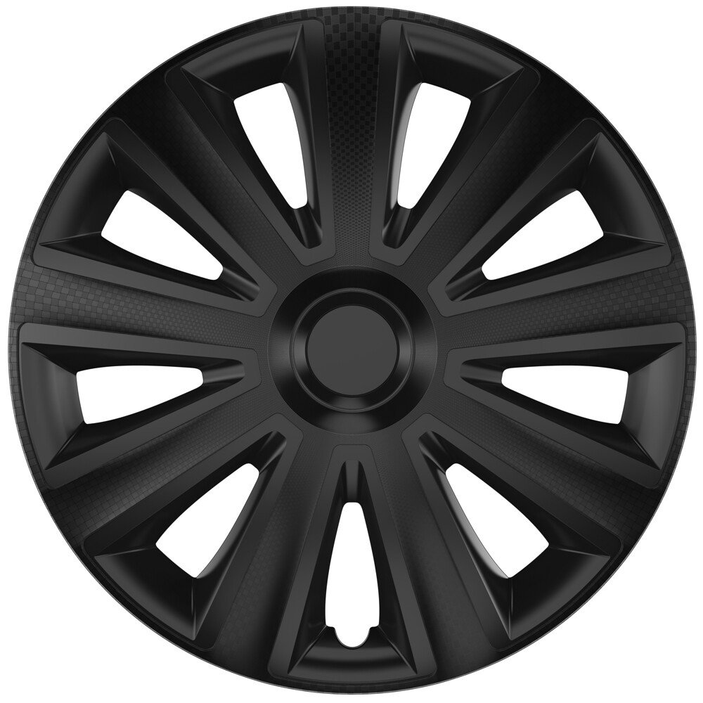 Wheel covers set Cridem Aviator Carbon 4pcs - Black - 14'' thumb