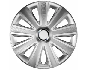 Wheel covers set Cridem Aviator Carbon RC 4pcs - Silver/Chrome - 14&#039;&#039;