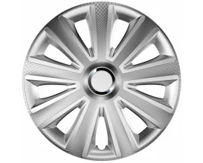 Wheel covers set Cridem Aviator Carbon RC 4pcs - Silver/Chrome - 15&#039;&#039;