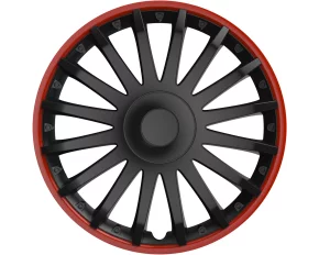 Wheel covers set Cridem Crystal RO 4pcs - Black/Red - 15&#039;&#039;