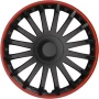 Wheel covers set Cridem Crystal RO 4pcs - Black/Red - 15&#039;&#039;