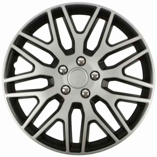 Wheel covers set Cridem Dakar NC 4pcs - Silver/Black - 14&#039;&#039;