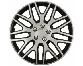 Wheel covers set Cridem Dakar NC 4pcs - Silver/Black - 15&#039;&#039;