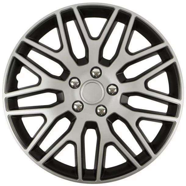 Wheel covers set Cridem Dakar NC 4pcs - Silver/Black - 15&#039;&#039;