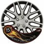Wheel covers set Cridem Dakar NC 4pcs - Silver/Black - 15&#039;&#039; - Resealed