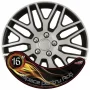 Wheel covers set Cridem Dakar NC 4pcs - Silver/Black - 16&#039;&#039;