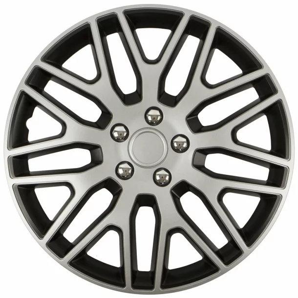Wheel covers set Cridem Dakar NC 4pcs - Silver/Black - 17&#039;&#039;
