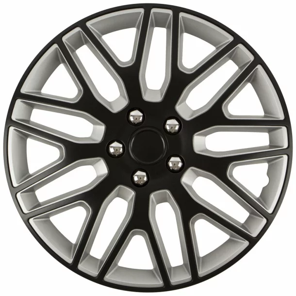 Wheel covers set Cridem Dakar NC 4pcs - Black/Silver - 14&#039;&#039;