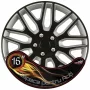 Wheel covers set Cridem Dakar NC 4pcs - Black/Silver - 16&#039;&#039;