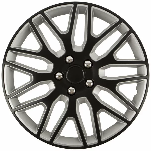 Wheel covers set Cridem Dakar NC 4pcs - Black/Silver - 16&#039;&#039;