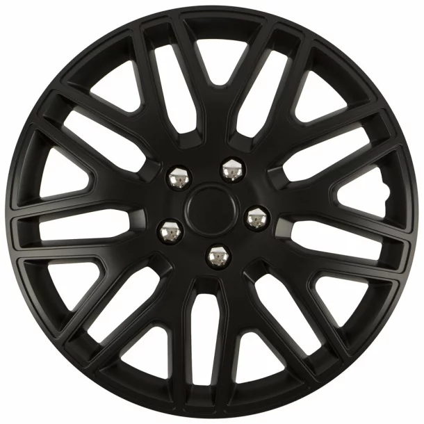 Wheel covers set Cridem Dakar NC 4pcs - Black/Chrome - 14&#039;&#039;