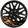 Wheel covers set Cridem Dakar NC 4pcs - Black/Chrome - 16&#039;&#039;