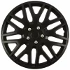 Set capace roti auto Cridem Dakar NC 4buc - Negru/Crom - 16'' - Resigilat