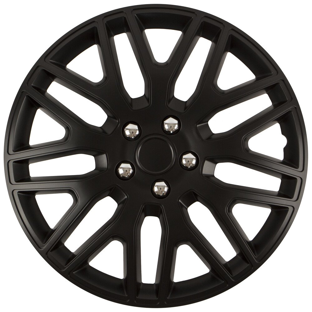 Wheel covers set Cridem Dakar NC 4pcs - Black/Chrome - 17'' thumb