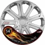 Set capace roti auto Cridem Evo 4buc - Argintiu - 14&#039;&#039;