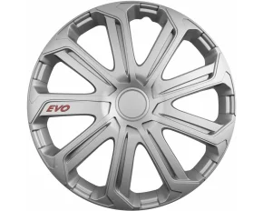 Set capace roti auto Cridem Evo 4buc - Argintiu - 14&#039;&#039;