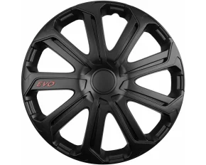 Set capace roti auto Cridem Evo 4buc - Negru - 14&#039;&#039;