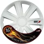 Set capace roti auto Cridem GTX Carbon 4buc - Alb - 16&#039;&#039;