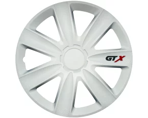 Wheel covers set Cricem GTX Carbon 4pcs - White - 16&#039;&#039;